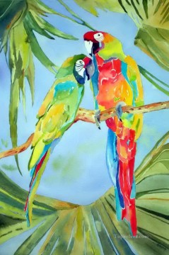 pflaume vögel Ölbilder verkaufen - Papageien Vögel im Chat